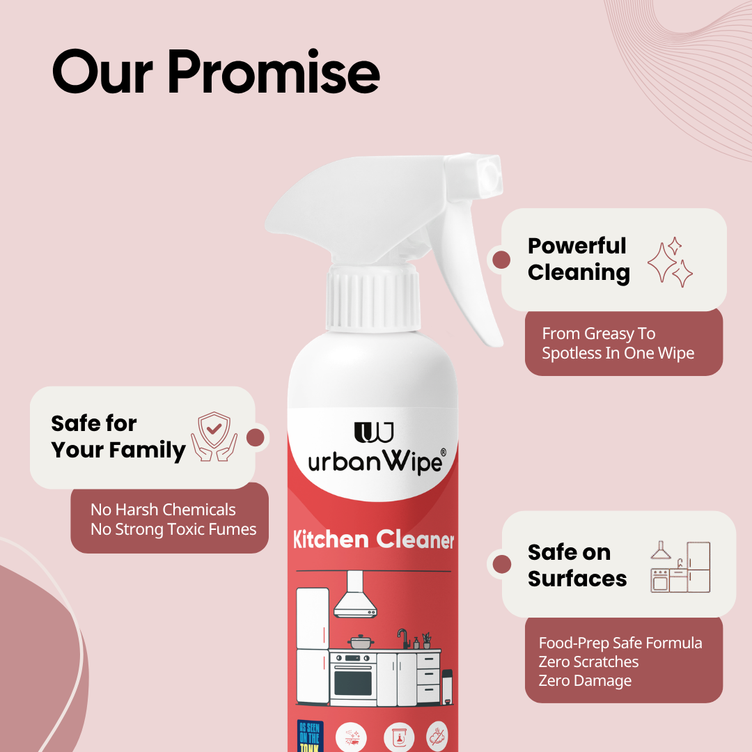 Kitchen Cleaner Spray | Removes Tough Grease, Oil & Kitchen Stains | Acid-Free Multi Surface Kitchen Cleaner