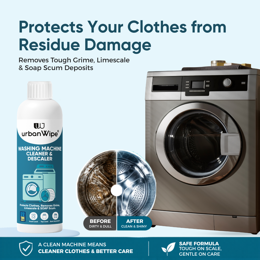 Washing Machine Cleaner & Descaler Liquid | Removes Limescale, Odor & Detergent Buildup