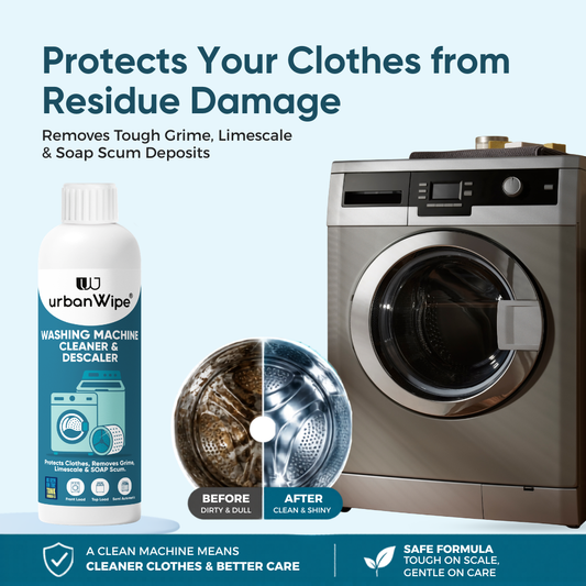 Washing Machine Cleaner & Descaler Liquid | Removes Limescale, Odor & Detergent Buildup