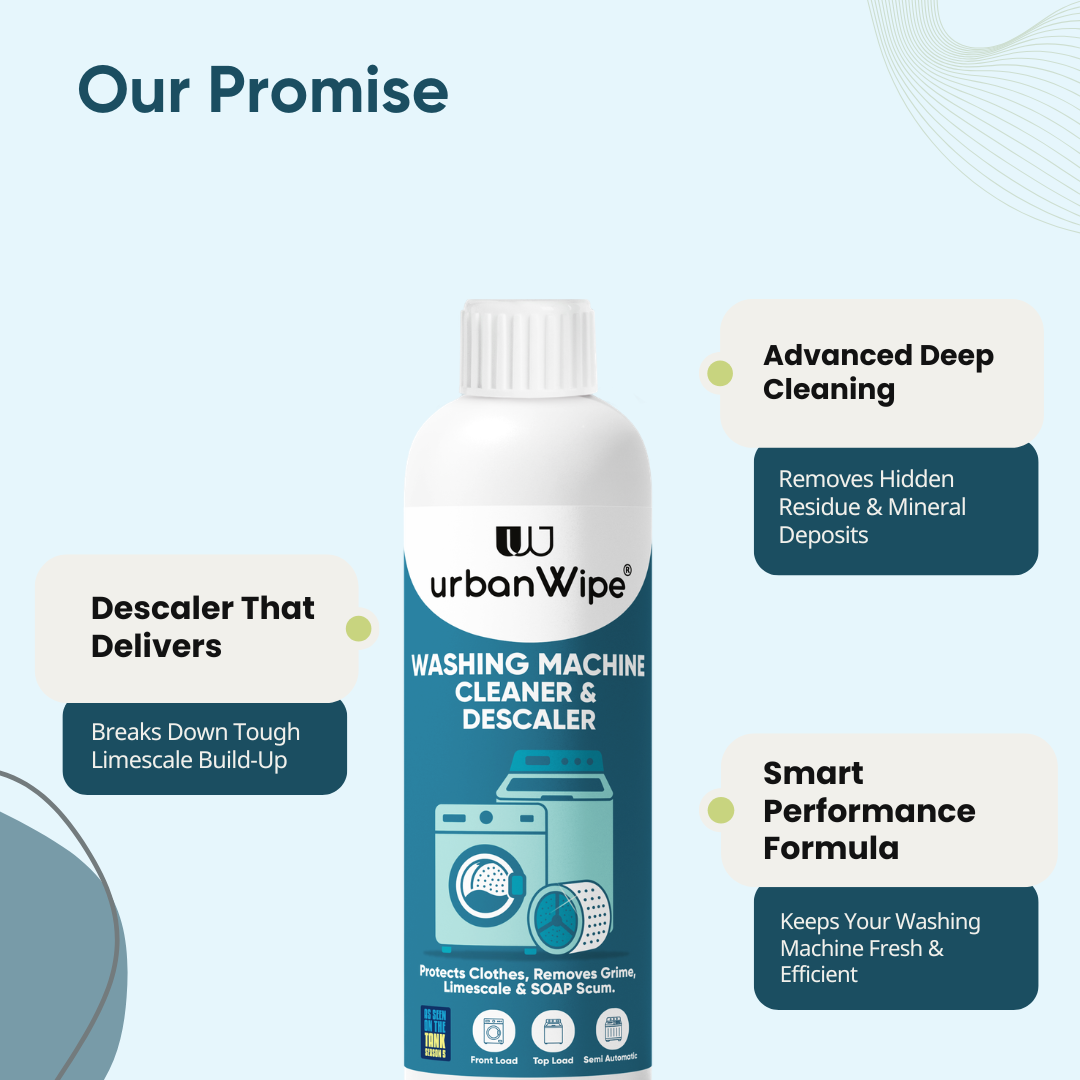 Washing Machine Cleaner & Descaler Liquid | Removes Limescale, Odor & Detergent Buildup