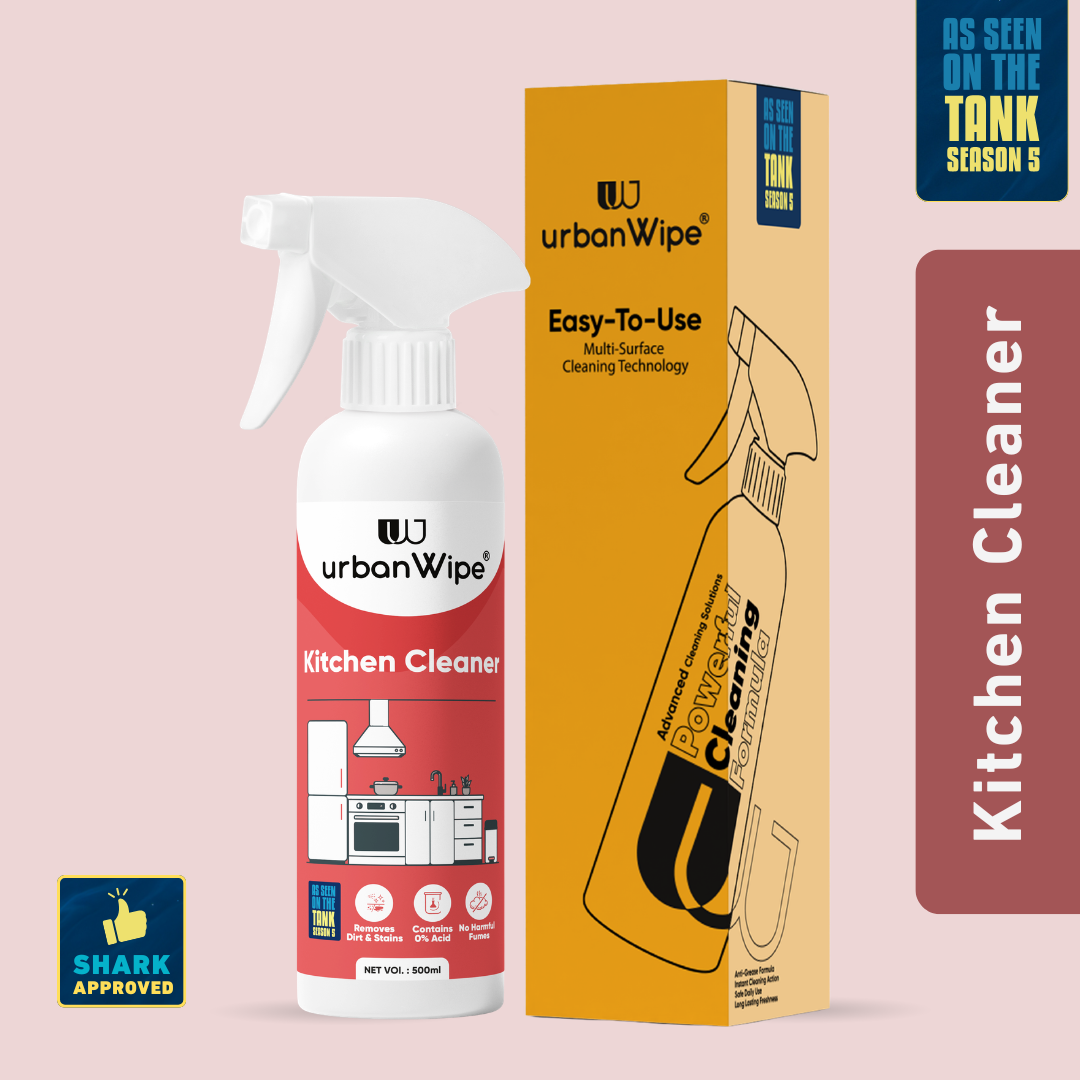 Kitchen Cleaner Spray | Removes Tough Grease, Oil & Kitchen Stains | Acid-Free Multi Surface Kitchen Cleaner