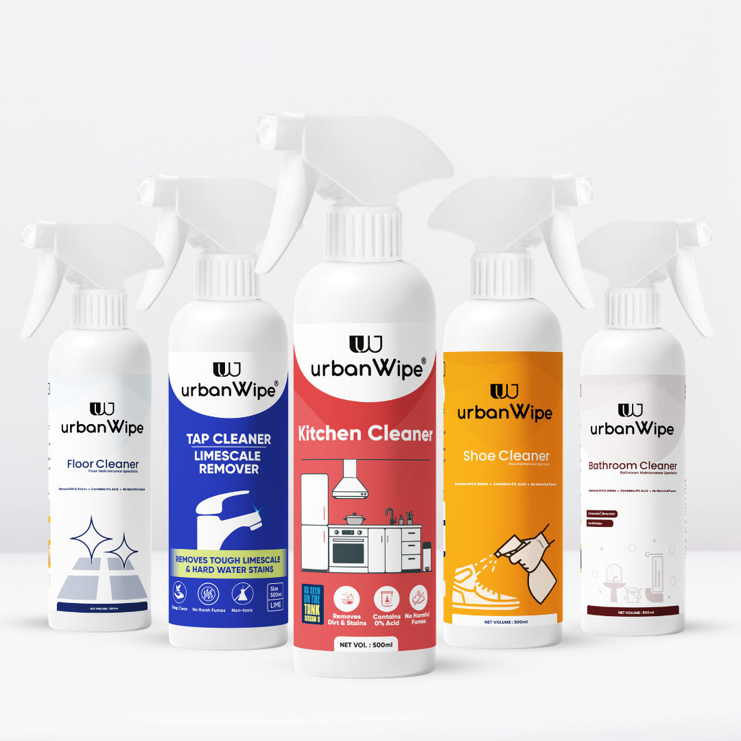 Total Hygiene Protection Kit – Bathroom, Tap, Floor, Kitchen & Shoe Cleaner