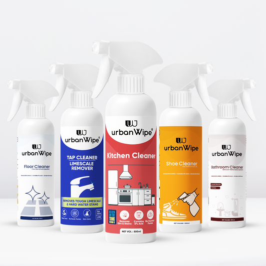 Total Hygiene Protection Kit – Bathroom, Tap, Floor, Kitchen & Shoe Cleaner